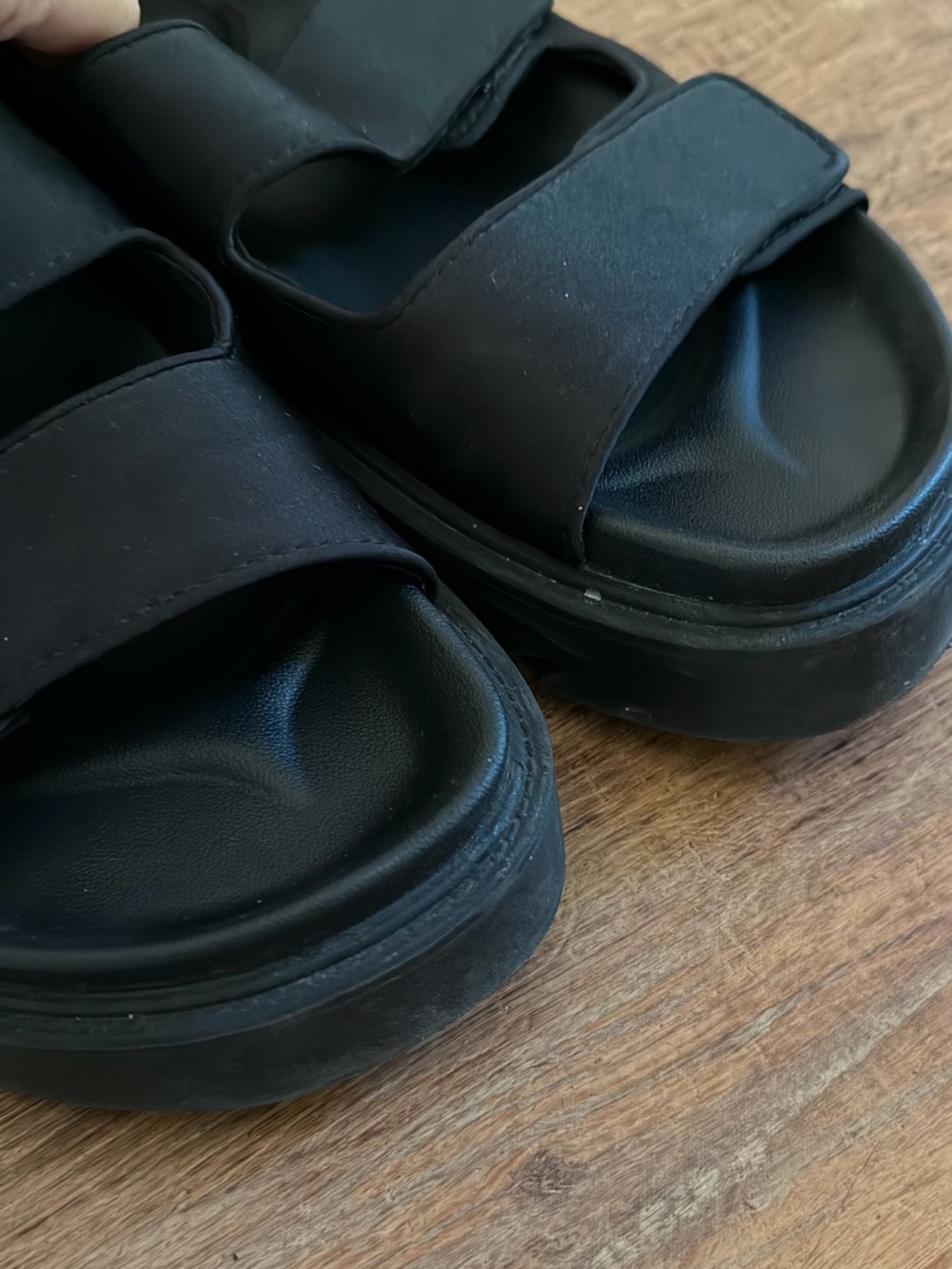 Zara Black Strappy Platform Sandals - Picture 6 of 8